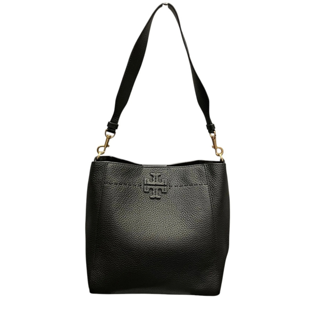 Tory Burch MacGraw Medium Bucket Bag Shoulder Leather 73338